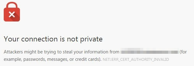 chrome ssl warning web