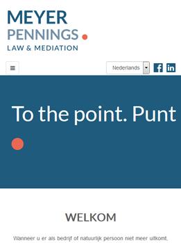 meyerpennings website tablet responsive screenshot